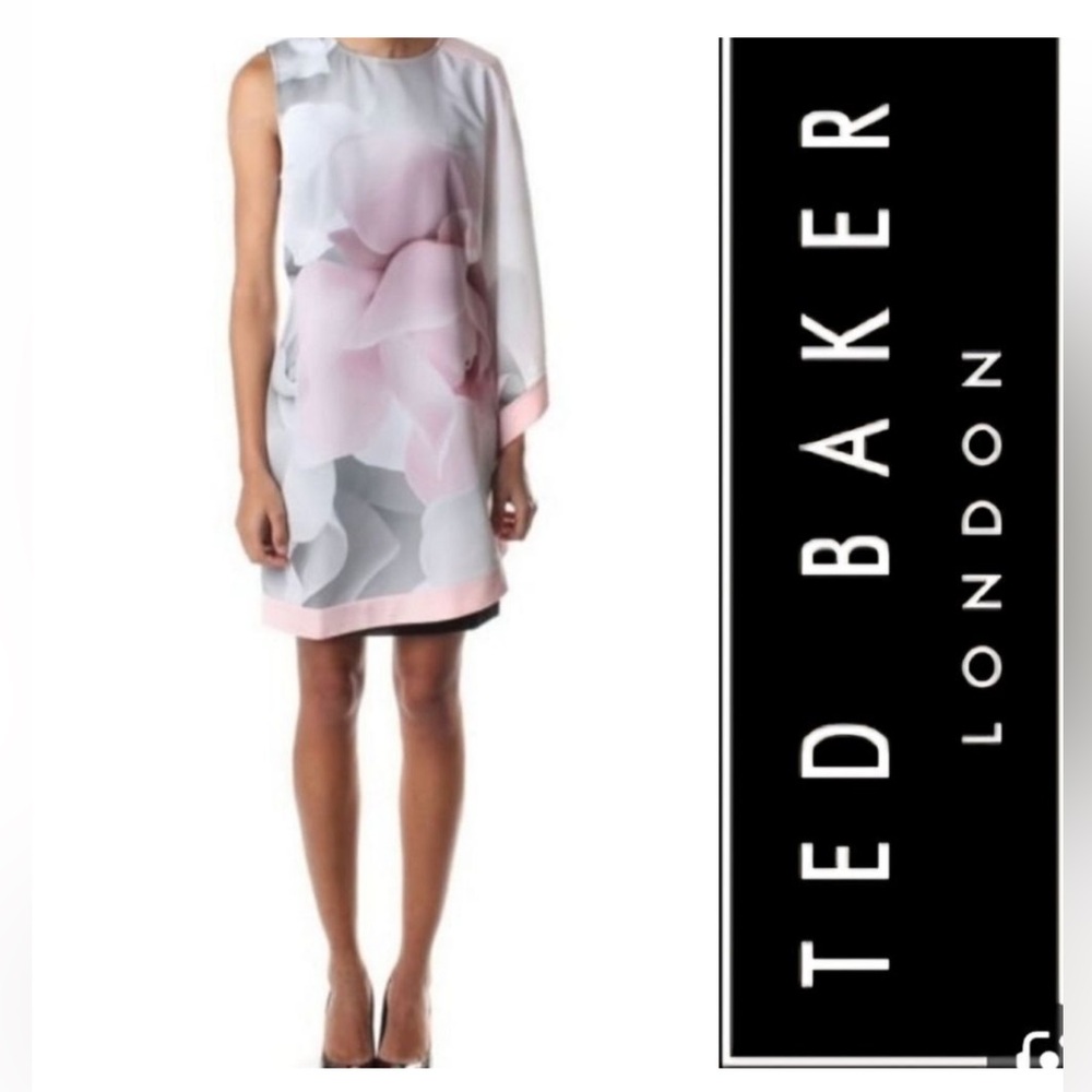 Ted Baker porcelain rose tunic dress size small